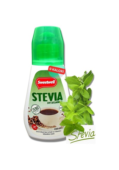 Stevia Sıvı Tatlandırıcı Sıfır Kalori 200 Ml X 3 Adet Diğer