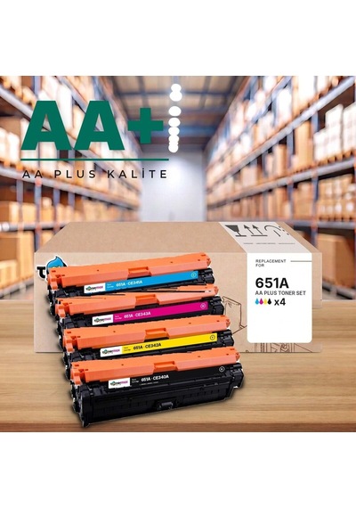 Hp 651a Cmyk Uyumlu Toner Seti Aa Plus / Laserjet Enterprise 700 Color Mfp M775 / Ce340a / Ce341a / Ce342a / Ce343a