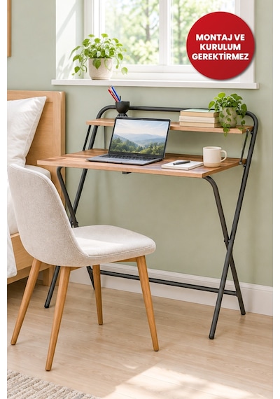 Arpelia Çalışma Masası Tam Katlanır 85x55x73 Cm Antrasit Arpelia Çalışma Masası Tam Katlanır 85x55x73 Cm Antrasit