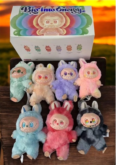 1.kalite Premium Seri 6'lı Set , Pop Mart Renkleri Keşfet Hediyeli Şeffaf Kutuda Kırmızı