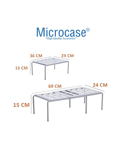 Microcase Çok Amaçlı Ayarlanabilir Ayakkabı Rafı Eşya Standı 15x24x36-69 Cm 3 Adet Al5458 Gri Microcase Çok Amaçlı Ayarlanabilir Ayakkabı Rafı Eşya Standı 15x24x36-69 Cm 3 Adet Al5458 Gri