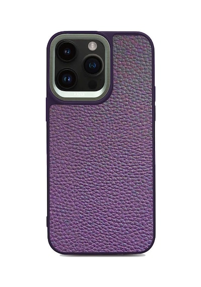 Kajsa Apple Uyumlu iPhone 14 Pro Kılıf Soft Deri Metal Kamera Çerçeveli ​Kajsa Litchi Kapak KAJSA-25511