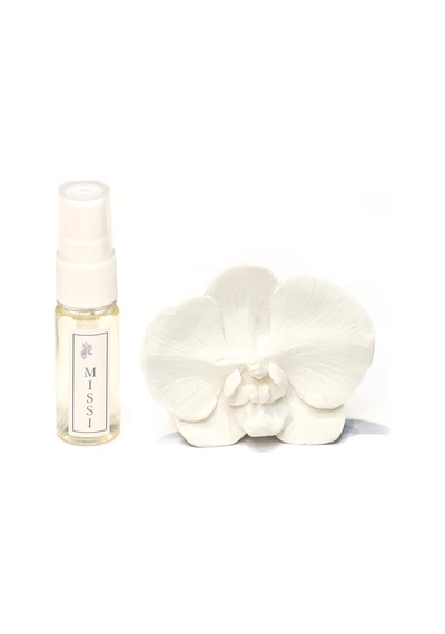 Ekru Orkide Taşlı White Jasmine Araba/araç Kokusu 20 Ml Esans İle Birlikte