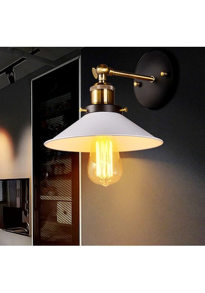 Riolight Mafsallı Metal Aplik Çap 23 Cm Siyah