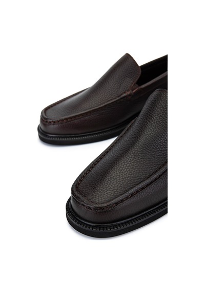 Tamer Tanca Erkek Hakiki Deri Kahverengi Loafer Ayakkabı 1008 3500 Erk Ayk Sk25-26 Kahve Fltr Kahverengi