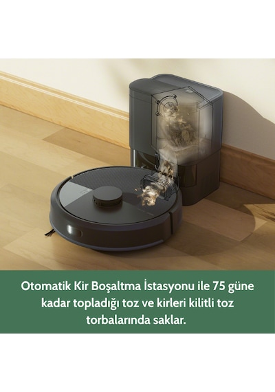 Irobot Roomba 105 Combo Autoempty Robot Süpürge Ve Paspas Siyah