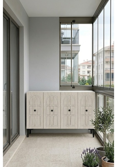 Ka1218bt Windo Konsol Ve Tv Sehpası Beyaz-traverten 120cm Ka1218bt Windo Konsol Ve Tv Sehpası Beyaz-traverten 120cm