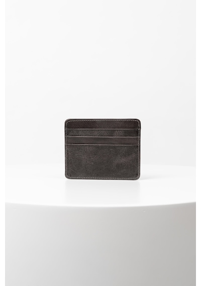 Bayderi Catsby Hakiki Deri Kartlık-1759 Crazy Gri