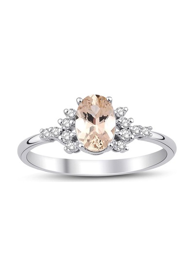 Morganite Tektaş Vintage Yüzük