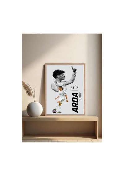 Arda Güler Doğal Ahşap Çerçeveli Tek Parça Dekoratif Tablo Çok Renkli - 822131626 Çok Renkli