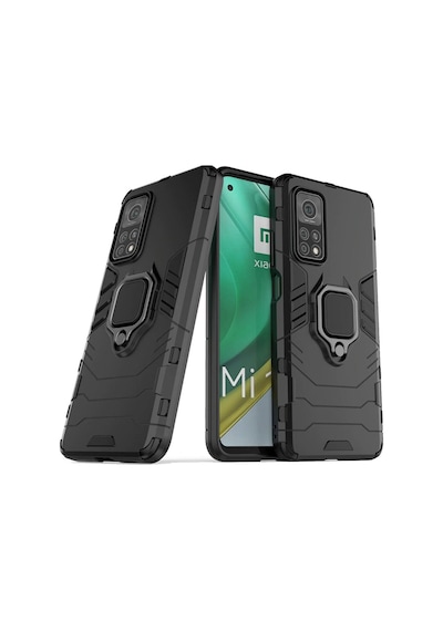Xiaomi Mi 10T Batman Serisi Yüzük Standli Armor Kilif 477161891