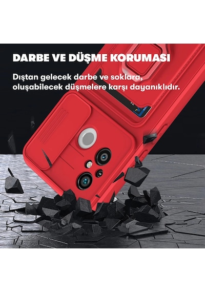 Lvsqvr Newface Xiaomi Redmi 12c Kılıf Zuma Kartvizitli Yüzüklü Silikon - Lacivert