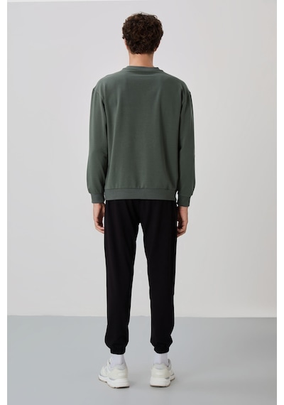 Tommy Life Çağla - Siyah Casual O Yaka Lastik Paça Pamuklu Erkek Oversize Eşofman Takımı - 85120 Yeşil - Siyah Tommy Life Çağla - Siyah Casual O Yaka Lastik Paça Pamuklu Erkek Oversize Eşofman Takımı - 85120 Yeşil - Siyah