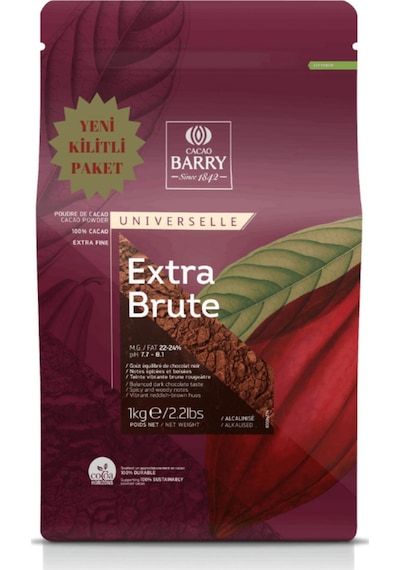 Callebaut Extra Brute Kakao 1 Kg %22-%24 Yağlı