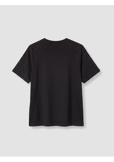 Lcw Comfort Siyah Soft Touch Taşlı Bluz