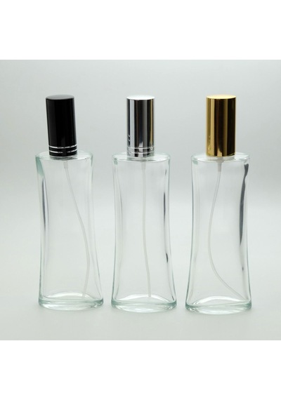 Boş Parfüm Şişesi 100 Ml 10 Adet Siyah Kapak Metal Valf Eyfel Boş Şişe