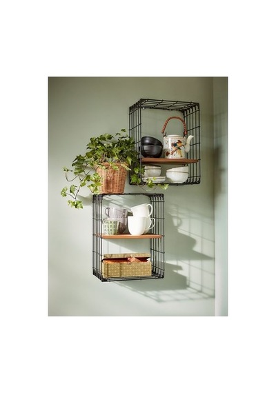 Ikea Gullhult Duvar Rafı, Siyah-çam, 30x40 Cm