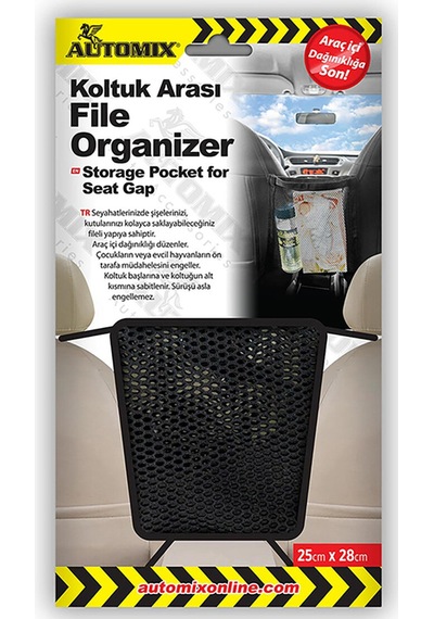 3 Adet Automix Koltuk Arası File Organizer