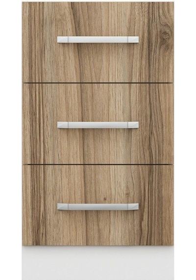 Minar Mutfak Alt Modül 3ç Nray 45cm Dolap Beyaz/dore - D1