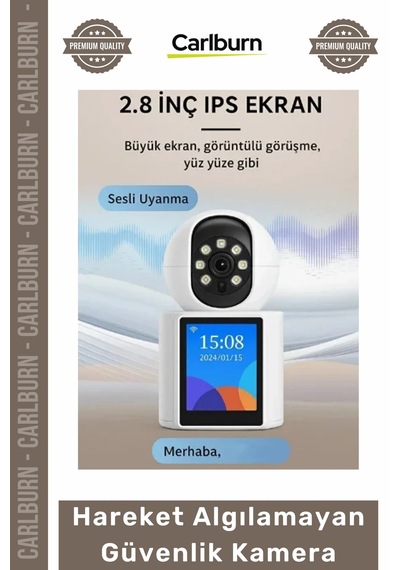 Kamera Akıllı Ev 24 Ghz Wifi 4mp Yüksek Çözünürlük Hareket Algılama Uzaktan Erişim Güvenlik Kamera