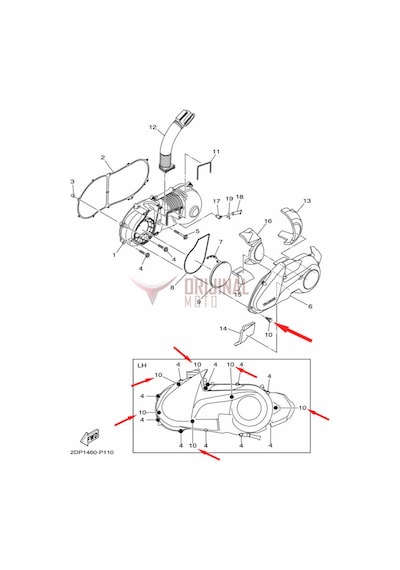 Yamaha Nmax 125 155 2015-20 / Xmax 250-300 2018 Varyatör Kapak Vidası