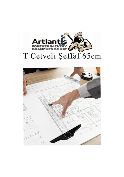 T Cetveli Şeffaf 65 Cm 1 Adet Plastik Mika T Cetveli Çizim Cetveli Mimarlık Mühendislik Öğrenci Tasarım Cetveli Şeffaf