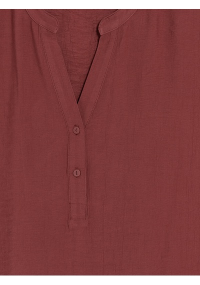 Lcw Everyday Bordo Kaçık Yaka Dokulu Bluz