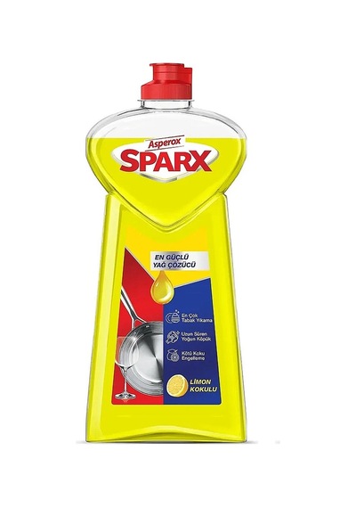 Asperox Sparx Diamond Plus Limon Kokulu Sıvı Bulaşık Deterjanı 1200 Ml 2 Li