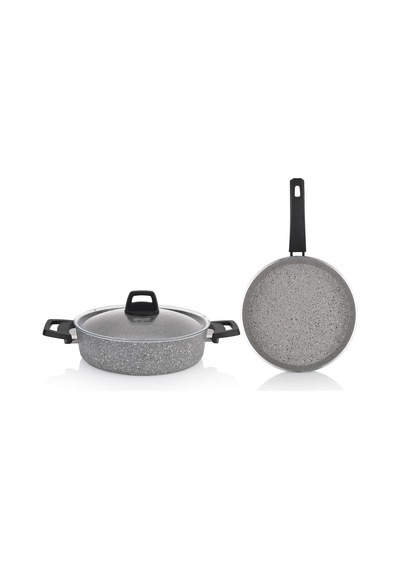 Schäfer Eternal Basık Tencere 26cm+tava 26cm-2 Li Set-gri Genel