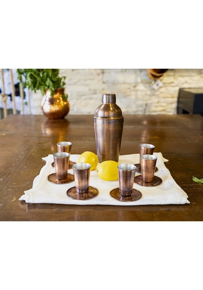 Bakır Shot Bardağı Meksika Oksit Renk 2'li
