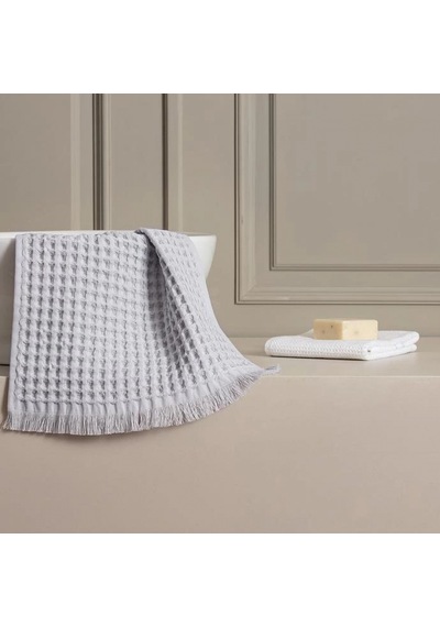 3 Lü Gri Pamuklu Havlu Seti 30x45, 50x90, 80x160 Cm Yumuşak Ve Emici Gri