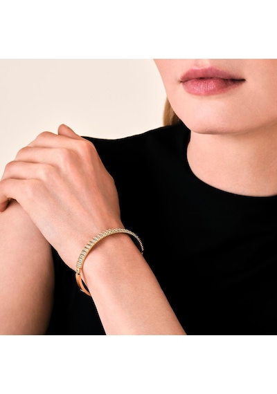 Rosefield Jbsbg.j1287 Çizgili Taşlı Altın Renkli Çelik Bileklik