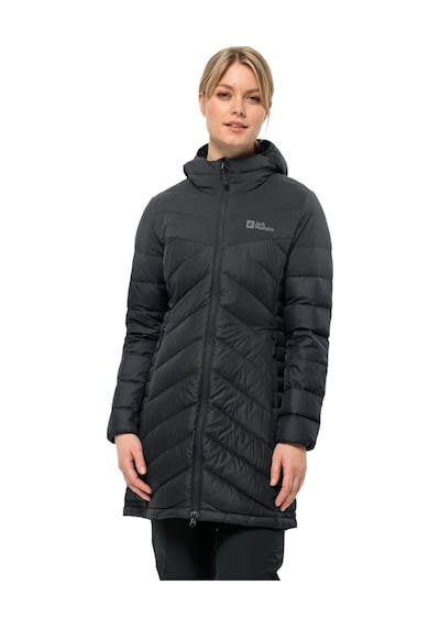 Jack Wolfskin 1207751 Tundra Down Coat W Siyah Kadın Mont