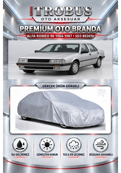 Alfa Romeo 90 1984-1987 Uyumlu Premium Araba Brandası Oto Branda Sd3 Beden