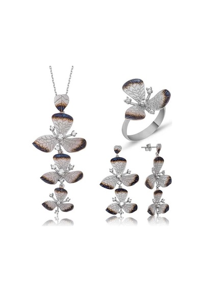 Gümüş Çiçek Kadın Set (551168010)