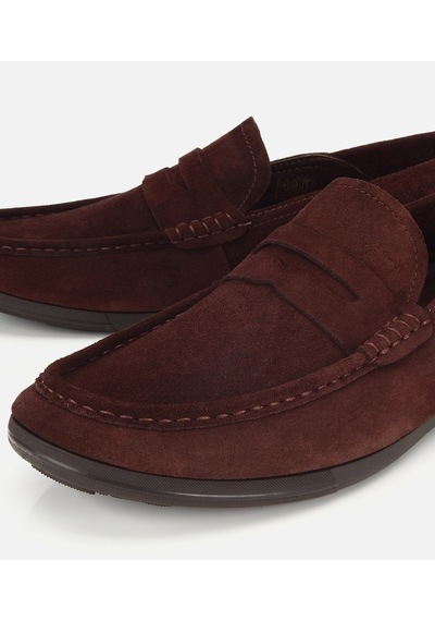 Hotiç Erkek Süet Deri Kahverengi Comfort Loafer Ayakkabı 02ayh319710a480 02ayh319710a480