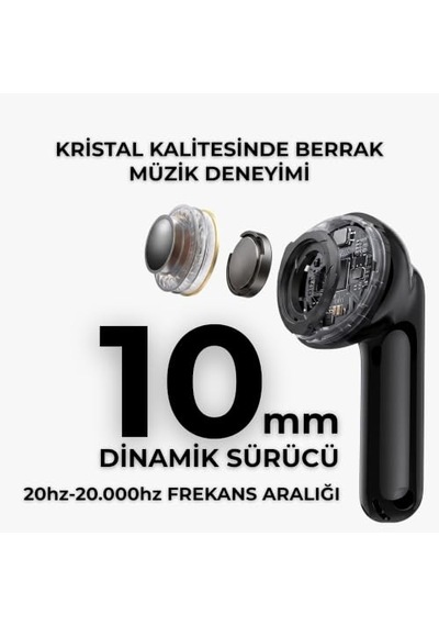 S160 Anc Kablosuz Bluetooth Kulaklık Siyah