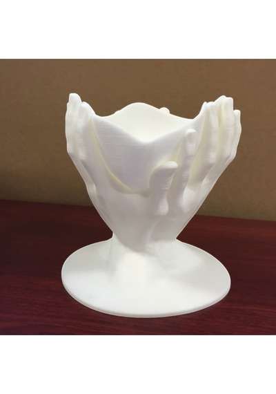El Şeklinde 3d Yazıcı Dekoratif Kase - 17x17x15 Cm 17 X 17
