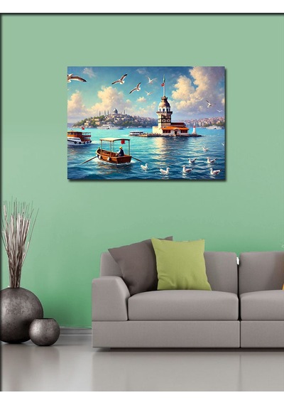 Kanvas Tablo İstanbul Kız Kulesi