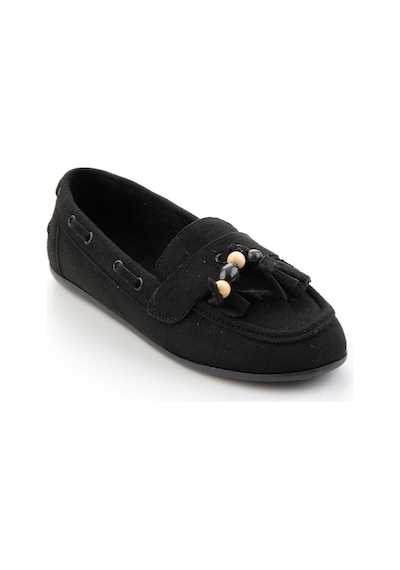 Bambi Siyah Kadın Loafer Ayakkabı K01566004972 Siyah