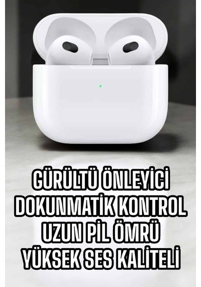 Bluetooth Kulaklık 3.nesil Kablosuz Uzun Pil Ömrü Dokunmatik Kontrol 1