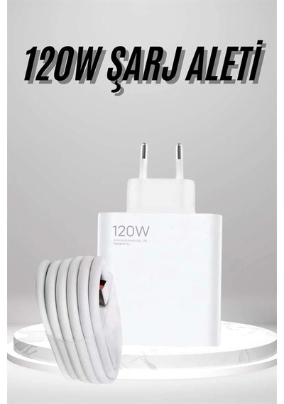 Type C Yüksek Hızlı Şarj Aleti Beyaz 120w Ultra Uzun Ömürlü Belirtilmemiş