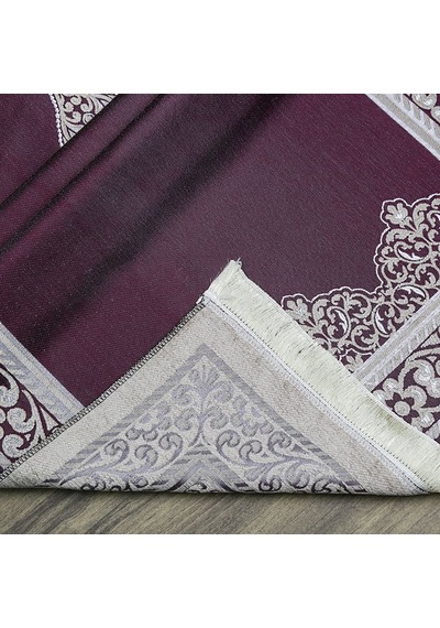 İsminizi Seccadeye Nakşediyoruz İsme Özel Hediyelik Rumi Desen Seccade - Mor 70x128 Cm - 364 Gr Çok Renkli