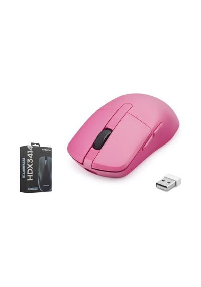 Hadron Hdx3414r Dual Mode Şarjlı Kablosuz Mouse Bluetooth 2.4 Ghz 6200 Dpı Fuşya