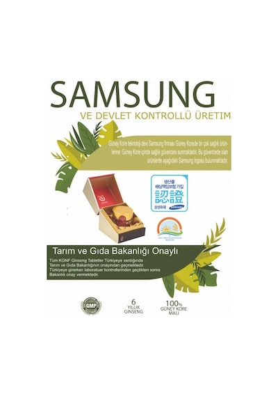 3 Kutu Samsung Ginseng Altın Tablet 6 Yıllık – Kgnf