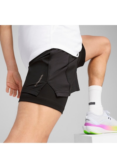 Puma Velocıty Erkek 2si 1 Arada Koşu Şortu 526611 01 Siyah