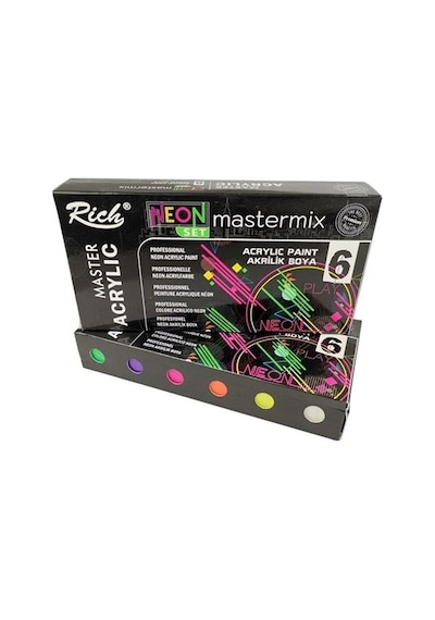 Rich Akrilik Boya Master Mix Neon Set 6 Lı 60 Cc