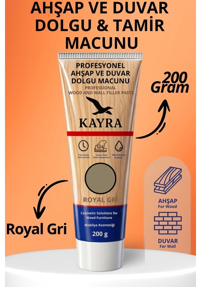 Royal Gri Renk Ahşap Ve Duvar İçin Tamir Macunu Kullanıma Hazır 200 Gr Mobilya Dolgu Çatlak Giderici Çizik Kapatıcı Parke Sehpa Kapı Ahşap Merdiven Parke Çizik Giderme Macunu Ahşap Tamirat Dolgusu Royal Gri Royal Gri Royal Gri Renk Ahşap Ve Duvar İçin Tamir Macunu Kullanıma Hazır 200 Gr Mobilya Dolgu Çatlak Giderici Çizik Kapatıcı Parke Sehpa Kapı Ahşap Merdiven Parke Çizik Giderme Macunu Ahşap Tamirat Dolgusu Royal Gri Royal Gri