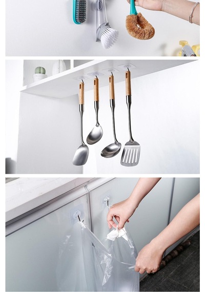 1 Adet Kare Şeffaf Askı Güçlü Kendinden Yapışkanlı Kapı Duvar Askısı Banyo Askısı Mutfak Askısı Şeffaf