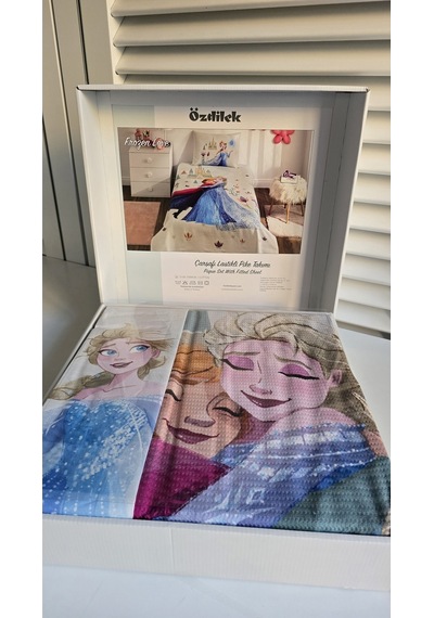 Disney Pike Takımı Ranforce Tek Kişilik Krem Frozen Love